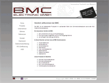 Tablet Screenshot of bmc-electronic.de